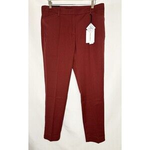 41Hawthorn Merlot Red Adjustable Hem Straight Leg Pants Women's SIZE 14 NWT‎